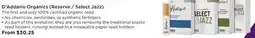 Long & McQuade D'Addario Organics (Reserve / Select Jazz) offer
