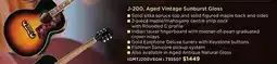 Long & McQuade J-200, Aged Vintage Sunburst Gloss offer