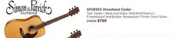 Long & McQuade Simon & Patrick SP28955 Woodland Cedar offer