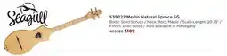 Long & McQuade S39227 Merlin Natural Spruce SG offer