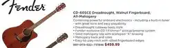 Long & McQuade CD-60SCE Dreadnought, Walnut Fingerboard, All-Mahogany offer