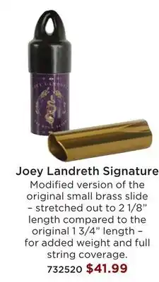 Long & McQuade Joey Landreth Signature offer