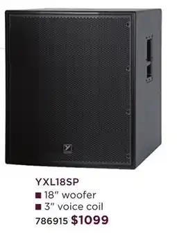 Long & McQuade Yorkville Powered Subwoofer series offer