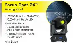 Long & McQuade ADJ Focus Spot 2X Moving Head offer