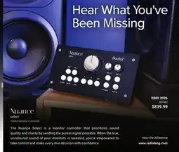 Long & McQuade Nuance select Studio Monitor Controller offer