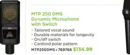 Long & McQuade LEWITT MTP 250 DMS Dynamic, Microphone, with Switch offer