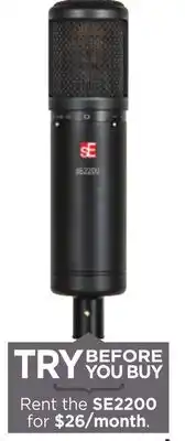 Long & McQuade sE2200 offer
