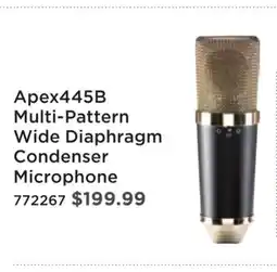 Long & McQuade Apex445B Multi-Pattern Wide Diaphragm Condenser Microphone offer