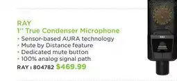 Long & McQuade RAY 1'' True Condenser Microphone offer