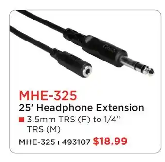 Long & McQuade 25' Headphone Extension offer
