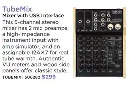 Long & McQuade ART TubeMix Mixer with USB Interface offer