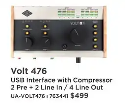 Long & McQuade Volt 476 USB Interface with Compressor 2 Pre + 2 Line In / 4 Line Out offer