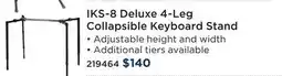 Long & McQuade Yorkville IKS-8 Deluxe 4-Leg Collapsible Keyboard Stand offer