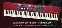 Long & McQuade 73-Note Semi-Weighted Waterfall Keyboard offer