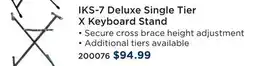 Long & McQuade IKS-7 Deluxe Single Tier X Keyboard Stand offer