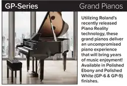 Long & McQuade Roland GP-Series Grand Pianos offer