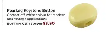 Long & McQuade KLUSON Pearloid Keystone Button offer