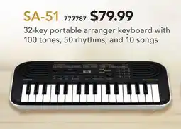 Long & McQuade CASIO 32-key portable arranger keyboard with 100 tones, 50 rhythms, and 10 songs offer