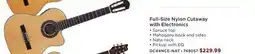 Long & McQuade Full-Size Nylon Cutaway with Electronics offer