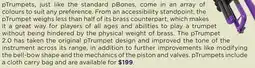 Long & McQuade PTrumpets Plastic Instruments offer