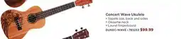 Long & McQuade DENVER GUITARS Concert Wave Ukulele offer
