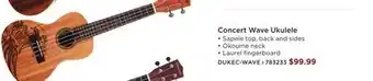 Long & McQuade DENVER GUITARS Concert Wave Ukulele offer
