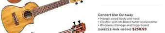 Long & McQuade Concert Uke Cutaway offer