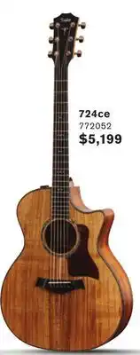 Long & McQuade A Taylor for Every Player 724ce Guitar offer