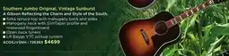 Long & McQuade GIBSON Southern Jumbo Original, Vintage Sunburst offer
