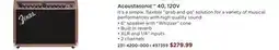 Long & McQuade Fender Acoustasonic 40, 120V offer
