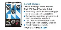 Long & McQuade Maestro Comet Chorus Classic Analog Chorus Sounds That Will Send You Into Orbit offer