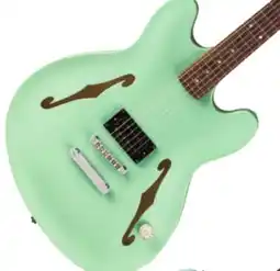 Long & McQuade Tom DeLonge Starcaster, Rosewood Fingerboard, Chrome Hardware, Satin Surf Green offer