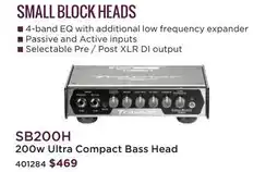 Long & McQuade TRAYNOR SMALL BLOCK HEADS offer