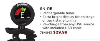 Long & McQuade Snark SN-RE offer