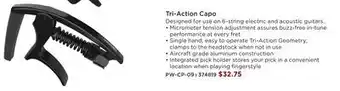 Long & McQuade D'addario Tri-Action Capo offer