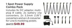 Long & McQuade Truetone 1 Spot Power Supply Combo Pack offer