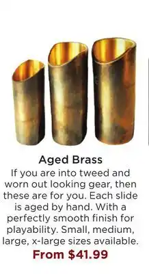 Long & McQuade THE ROCK SIDE Aged Brass offer