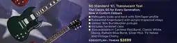 Long & McQuade SG Standard '61, Translucent Teal offer