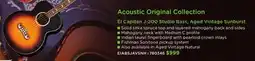 Long & McQuade Acoustic Original Collection El Capitan J-200 Studio Bass, Aged Vintage Sunburst offer