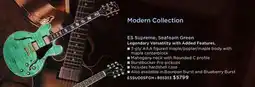 Long & McQuade Gibson ES Supreme, Seafoam Green offer