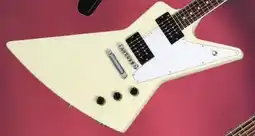 Long & McQuade Gibsun '70s Explorer, Classic White offer