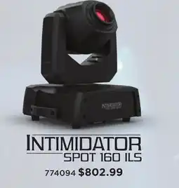 Long & McQuade INTIMIDATOR SPOT 160 ILS offer