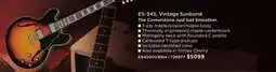 Long & McQuade ES-345, Vintage Sunburst offer