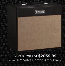 Long & McQuade Marshall 20w JTM Valve Combo Amp offer