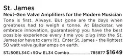 Long & McQuade St. James Next-Gen Valve Amplifiers for the Modern Musician offer