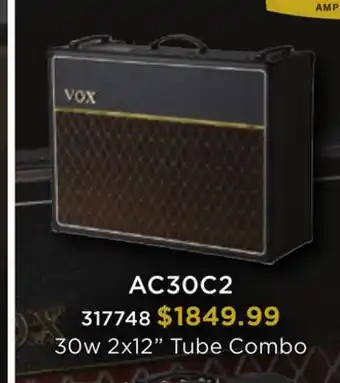 Long & McQuade 30w 2x12 Tube Combo offer