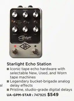 Long & McQuade Starlight Echo Station offer