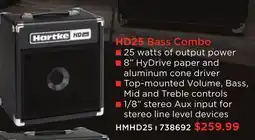 Long & McQuade HD25 Bass Combo offer