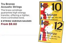 Long & McQuade Rotosound Tru Bronze Acoustic Strings offer
