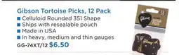 Long & McQuade Gibson Tortoise Picks, 12 Pack offer